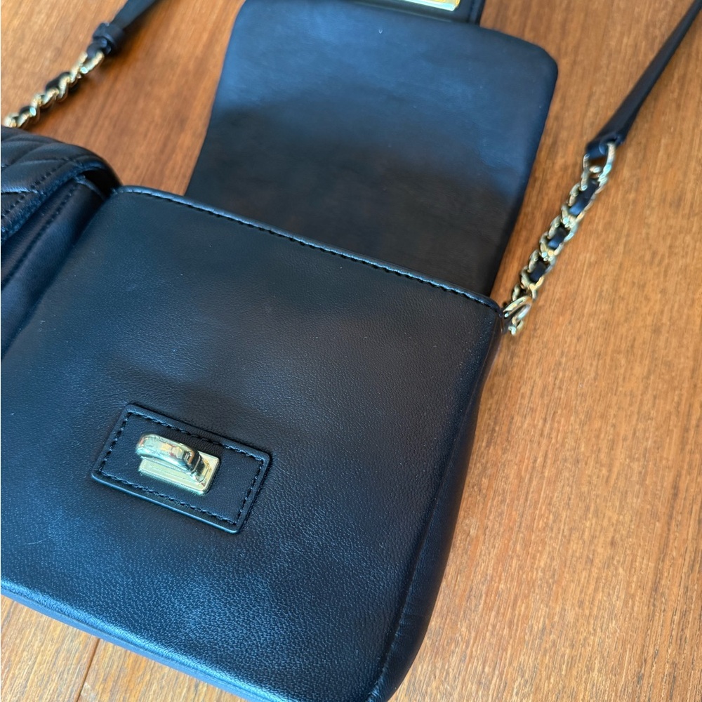 Karl Lagerfeld Dual Black Quilted Crossbody Bag - Picture 6 of 11